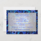 PixDezines披露宴スモダンター/ディービー背景色 招待状 (裏面)