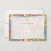 PixDezines披露宴バー（ユダヤ教の）バル・ミツバー/スモダンターズ 招待状 (裏面)