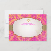 PixDezines披露宴natasha damask/バルミツワー 招待状 (裏面)