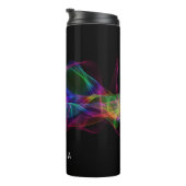 PIXDEZINES抽象芸術スモーク+ブラック鏡 タンブラー (回転右)