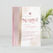 PixDezines抽象芸術タリモダンットバルミツワーバラ 招待状 (スタンド正面)