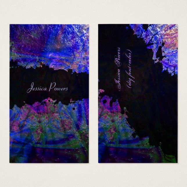 PixDezines抽象芸術/cobalt/indigo/metallicテクスチャ (正面&裏面)