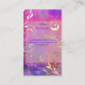 PixDezines抽象芸術+filigree旋回 名刺 (裏面)