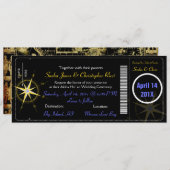 PixDezines搭乗パス/コン航海のパス 招待状 (正面/裏面)