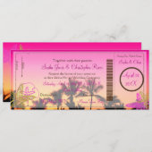 PixDezines搭乗券+サンセットAベイ+スターフィッシュ 招待状 (正面/裏面)