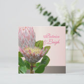 PixDezines新鮮なmaui protea pink淡い色の/diy 招待状 (スタンド正面)