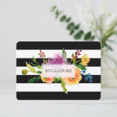 PixDezines方向（ユダヤ教の）バル・ミツバー/DIYstripes/フローラ エンクロージャーカード (スタンド正面)