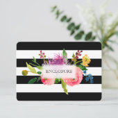 PixDezines方向（ユダヤ教の）バル・ミツバー/DIYstripes/フローラ エンクロージャーカード (スタンド正面)