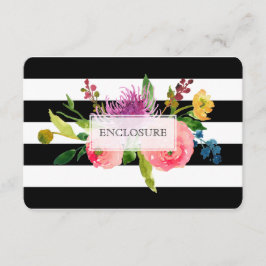 PixDezines方向(ユダヤ教の)バル・ミツバー/DIYstripes/フローラ エンクロージャーカード