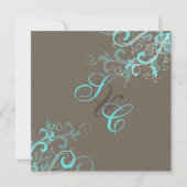 PixDezines旋回、アクア+ココア 招待状 (正面)