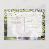 PixDezines日付救/フェイクバラ金ゴールド紙吹雪 案内ポストカード (裏面)