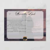 PixDezines日付/スクリプトのファンシー保存 案内ポストカード (裏面)