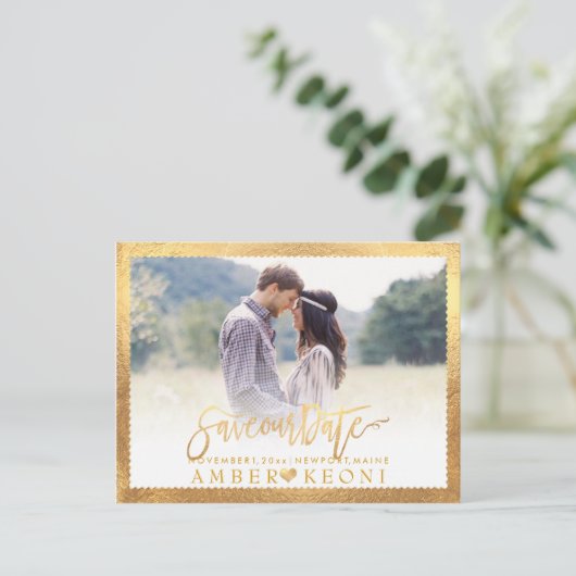 PixDezines日付/スクリプトのファンシー保存 案内ポストカード (スタンド正面)