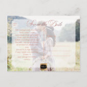 PixDezines日付/スクリプトのファンシー保存 案内ポストカード (裏面)