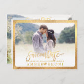 PixDezines日付/スクリプトのファンシー保存 案内ポストカード (正面/裏面)