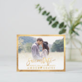 PixDezines日付/スクリプトのファンシー保存 案内ポストカード (スタンド正面)