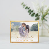 PixDezines日付/スクリプトのファンシー保存 案内ポストカード (スタンド正面)