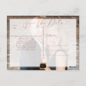 PixDezines日付/バラ金ゴールド/スクリプトの保クール存 ポストカード (裏面)