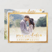 PixDezines日付/ブラシスクリプトの保存 案内ポストカード (正面/裏面)