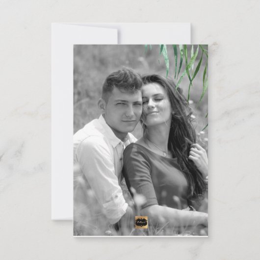 PixDezines日付/救緑、パームフロンド セーブザデート (裏面)