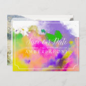 PixDezines日付/色/レインボー走を保存 案内ポストカード (正面/裏面)