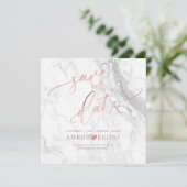 PixDezines日救付/フェイクバラ金ゴールド/白大理石 セーブザデート (スタンド正面)