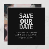 PixDezines日救付/銀フェイク/DIY背景 セーブザデート (正面/裏面)