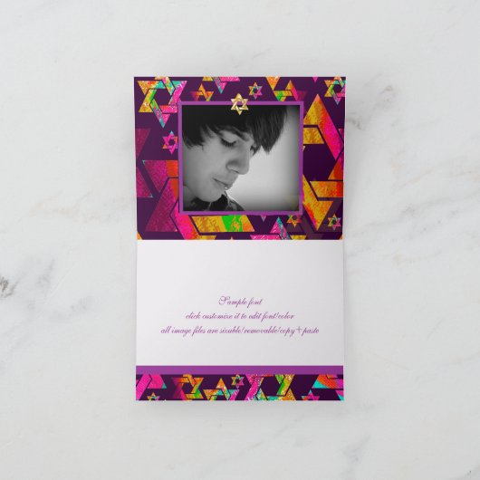 PixDezines星/感謝していyou/DIYcolorサイケデリック! サンキューカード (内部)