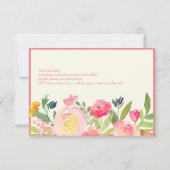 PixDezines春フローラWatercolorありがとうございました サンキューカード (裏面)