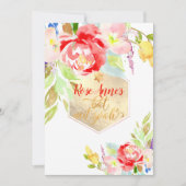 PixDezines春水彩花バルミツワー 招待状 (正面)