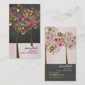 PixDezines春開花/シャルボード 名刺 (正面/裏面)