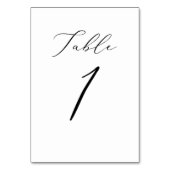 PixDezines書道スエレガントクリプトNo 1+ テーブルナンバー (正面)