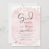 PixDezines書道モダンスクリプトの卒業 招待状 (正面)