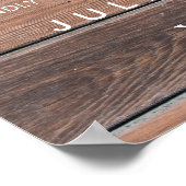 PixDezines木材素朴パネル#UNPLUGGEDセレモニー ポスター (角)