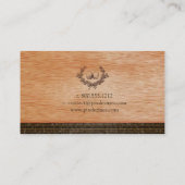 PixDezines木版、フローリング用名刺 名刺 (裏面)