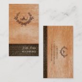 PixDezines木版、フローリング用名刺 名刺 (正面/裏面)