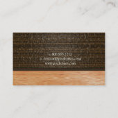 PixDezines木版、フローリング用名刺 名刺 (裏面)