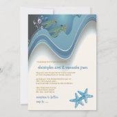 PixDezines本音+波数/波数バックグラウンド 招待状 (裏面)