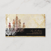 PixDezines村野ガラスシャンデリア/DIYフォント 名刺 (裏面)