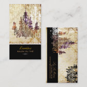 PixDezines村野ガラスシャンデリア/DIYフォント 名刺 (正面/裏面)