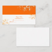 PixDezines柑橘類スワーズ/diy背景座席表 プレイスカード (正面/裏面)