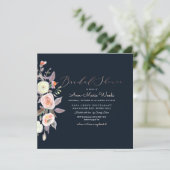 PixDezines桃+クリームウォーターブライダルシャワー 招待状 (スタンド正面)