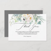 PixDezines水彩アネモネプニー死別 招待状 (正面/裏面)