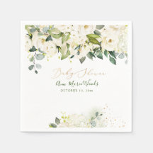 PixDezines水彩アラバスターバラベビーシャワー