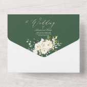 PixDezines水彩アラバスターバラ オールインワン招待状 (裏面)