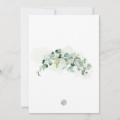 PixDezines水彩ガムユーカリバルミツワー 招待状 (裏面)