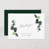 PixDezines水彩ガムユーカリ枝注 ノートカード (正面/裏面)