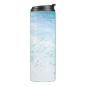 PixDezines水彩クリスタルブルービーチ タンブラー (回転左)