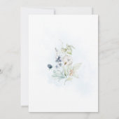 PixDezines水彩ダスティブルーウィンターコットン 招待状 (裏面)