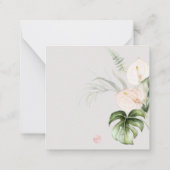 PixDezines水彩トロピカルジャングル ノートカード (裏面)